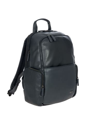 BRIC`s Torino Rucksack Leder 45 cm Laptopfach in navy