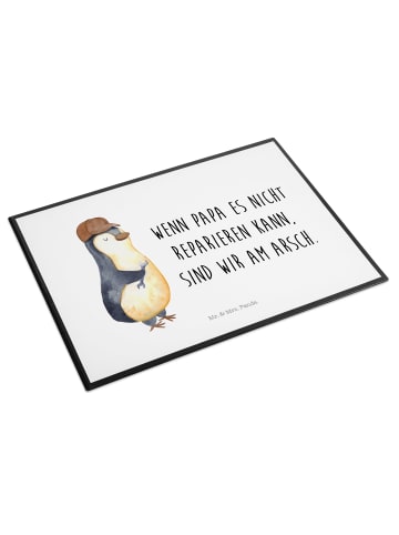 Mr. & Mrs. Panda Schreibtischunterlage Wenn Papa es nicht repari... in Weiß