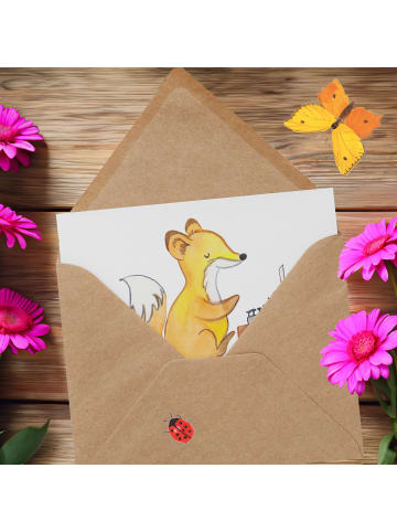 Mr. & Mrs. Panda Grußkarte Buchhalter Weisheit mit Spruch in Weiß