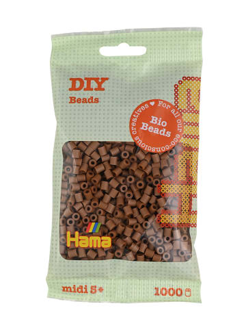 Hama Beutel mit 1000 Bio Midi-Bügelperlen nougat - ab 5 Jahren
