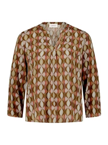 CARTOON Blusenshirt mit Muster in Green/Taupe