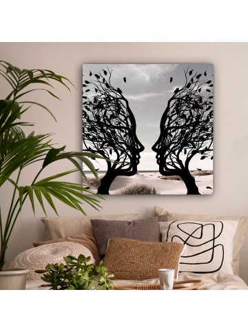 MuchoWow Leinwand Bilder Gesichtsbaum