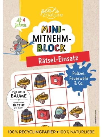Pen2nature Buch - Mini-Mitnehm-Block Rätsel-Einsatz