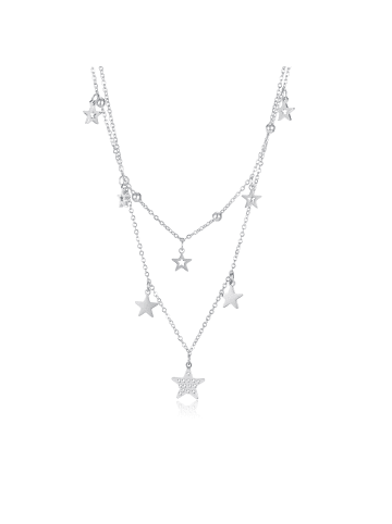 collezione alessandro Kurze Kette " Stella " in silbern