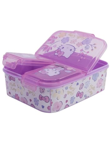 COFI 1453 Hello Kitty Kinder Brotdose – Lunchbox mit 3 Fächern & tollem Design in Pink