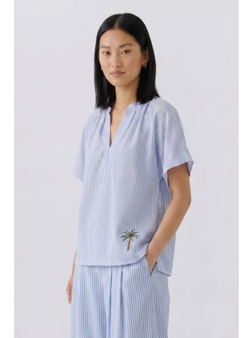 Oui Tunika in lt blue white