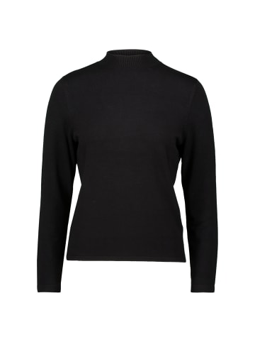 Zero  Feinstrickpullover mit hohem Kragen in Black Beauty