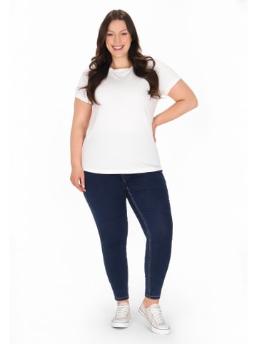 usha BLUE LABEL Women Plus Size T-Shirt in white