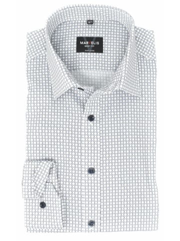 MARVELIS Knopfleisten Langarmshirt für Herren in uni