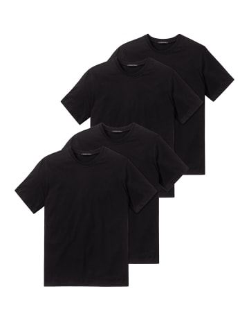 Schiesser T-Shirt American Shirt in Schwarz