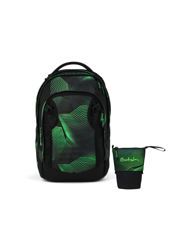 Satch Schulrucksack-Set MATCH PLUS "Seismic Green" 2-tlg. in Grün