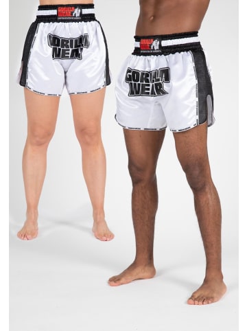 Gorilla Wear Shorts - Piru Muay Thai - Schwarz/Weiß