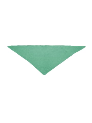 Faera Bouclé Dreieckstuch cozy Material in Grün-3