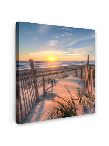 MuchoWow Leinwand bilder Sonnenuntergang Strand (BxH)