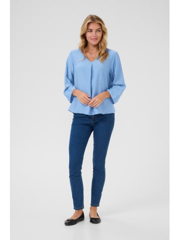 Kaffe Langarm-Bluse KAlui in Silver Lake Blue CC