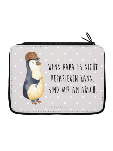 Mr. & Mrs. Panda Federmäppchen Wenn Papa es nicht reparieren kan... in Grau Pastell
