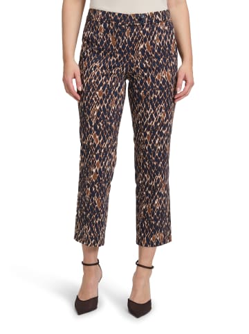 Betty Barclay Businesshose mit Bügelfalte in Dark Blue/Brown