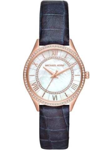 Michael Kors Lauryn Uhr roségold blau MK2757