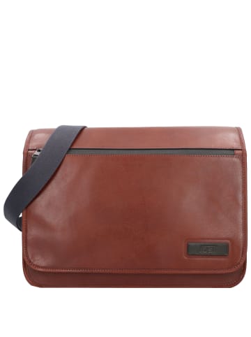 Jost Malmö Aktentaschen Messenger Leder 38.5 cm Laptopfach in cognac