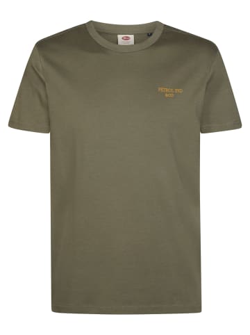 Petrol Industries Baumwoll-T-Shirt mit Print zimmer in Grün