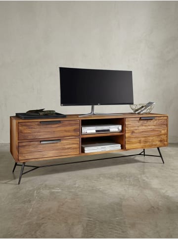 KADIMA DESIGN Lowboard NISHAN 160x54x40 cm Massiv Holz, Design Hifi-Board
