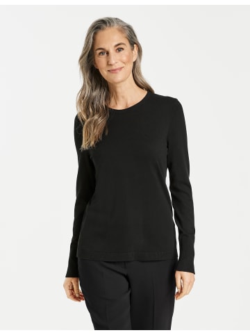 Gerry Weber Pullover Langarm Rundhals in Schwarz