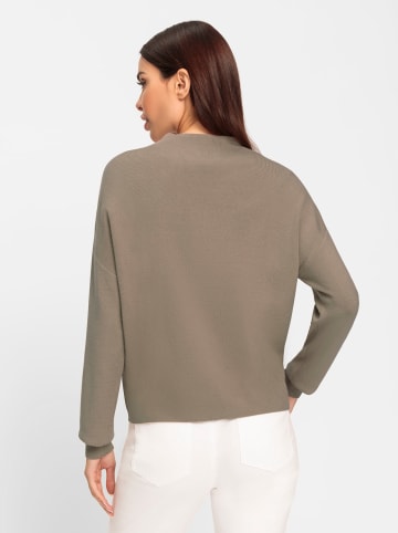 Heine Stehkragenpullover in sesam