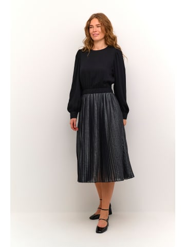 CULTURE Jerseykleid CUcarly Relaxed fit in Silver Metallic