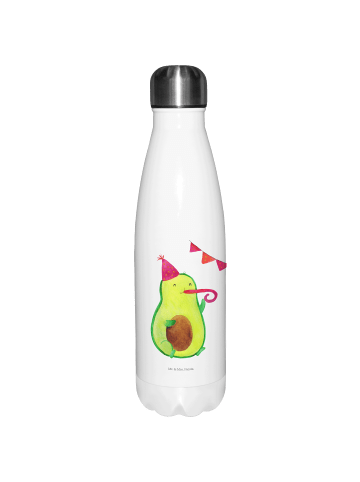 Mr. & Mrs. Panda Thermos Avocado Party Zeit ohne Spruch in Weiß
