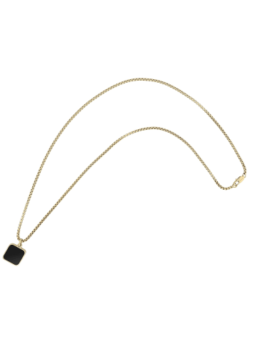 Adeliás Unisex Halskette mit Anhänger – aus Edelstahl in gold