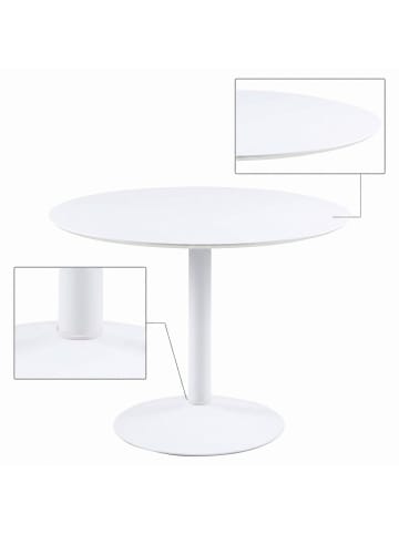 ebuy24 Esstisch IBIZA Weiß 110 x 110 cm