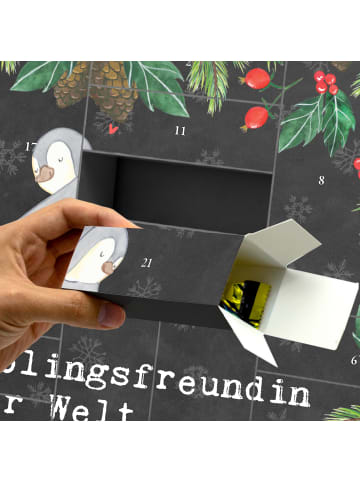 Mr. & Mrs. Panda Befüllbarer Adventskalender Pinguin Beste Liebl... in Kreidetafel