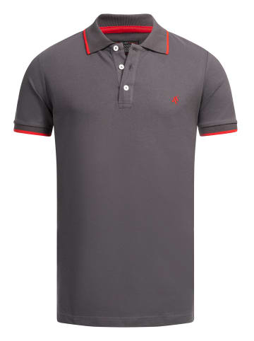 Alessandro Salvarini A. Salvarini Herren Polo Shirts AS316 in Dunkelgrau