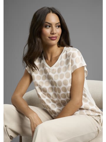 Laura Scott Hemdbluse in beige-gepunktet