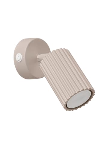 Nice Lamps Wandlampe GLEAM 1 taupe H 16 cm