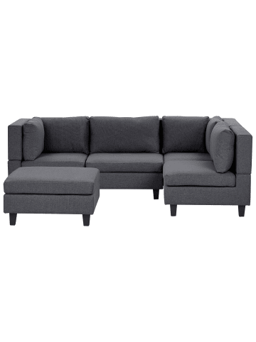 Beliani 5-tlg Ecksofa UNSTAD in Grau