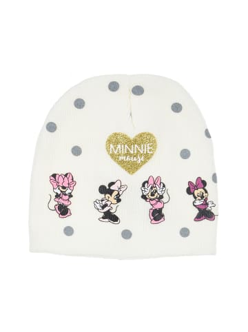 Disney Minnie Mouse 3tlg. Set: Mütze, Handschuhe und Schal Winter in Weiß