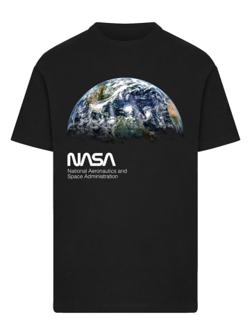 F4NT4STIC T-Shirt NASA View Of The Earth in schwarz