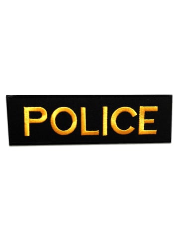 Catch the Patch Police Polizei LogoApplikation Bügelbild inSchwarz