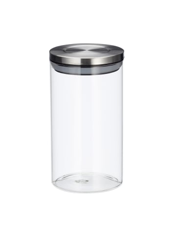 relaxdays 6 x Vorratsglas in Transparent - 1 l