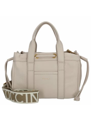 COCCINELLE 2day Signature - Henkeltasche 26 cm (laurel green) in lamgskin white