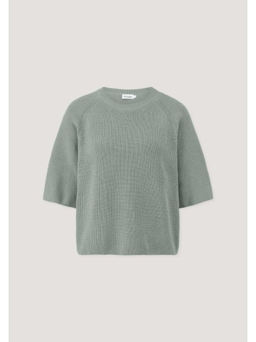 Hessnatur Strickpullover in mattgrün