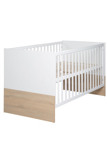 roba Babyzimmer Set Gabriella 2-tlg. Bicolor mit Babybett & Kommode