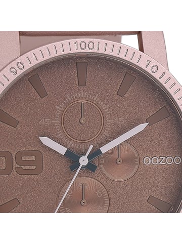 Oozoo Analog-Armbanduhr Oozoo Timepieces rosa extra groß (ca. 48mm)