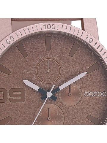 Oozoo Armbanduhr Oozoo Timepieces taupe, braun extra groß (ca. 48mm)