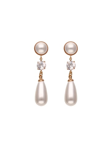 NAEMI Women Earrings in Gold White