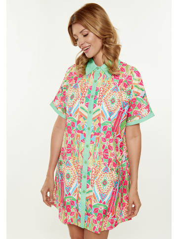 Usha Dress in green multicolor