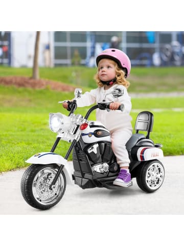COSTWAY 6V Elektro Motorrad in Weiß