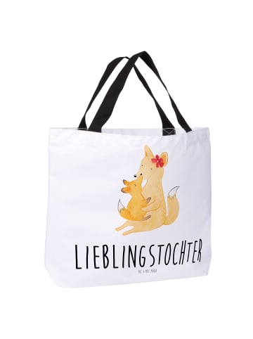 Mr. & Mrs. Panda Schultertasche Fuchs Mama mit Spruch in Weiß