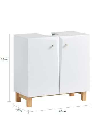 SoBuy Unterschrank in Reinweiß - (W) 30 x (H) 60 x (L) 60 cm